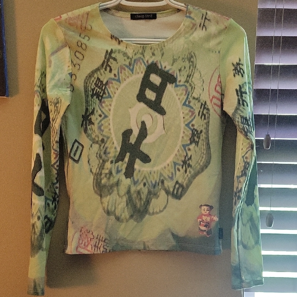 Edgy stretchy Graphic Crop Top by Cheap Thrill